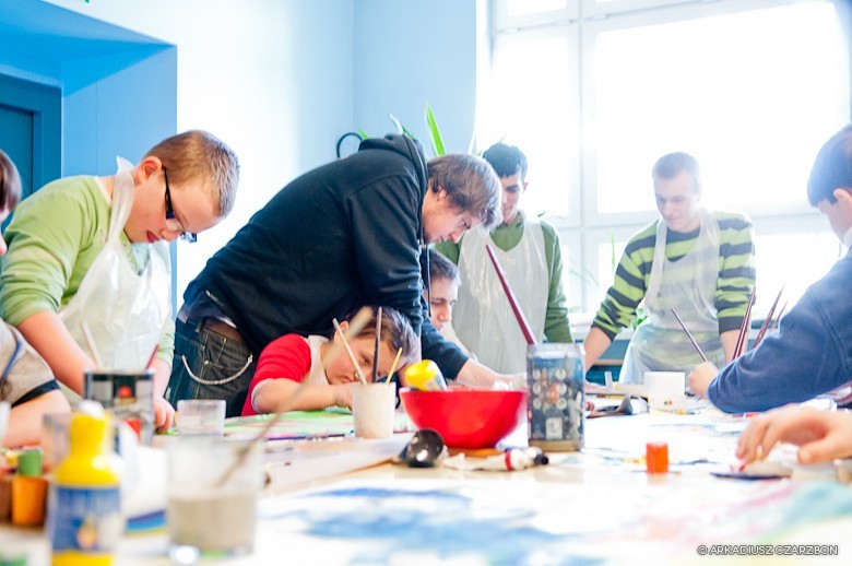 Warsztaty plastyczne we współpracy ze studentami ASP Katowice, zdjęcie 5 z 26