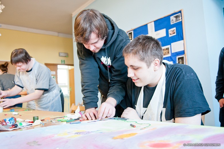 Warsztaty plastyczne we współpracy ze studentami ASP Katowice, zdjęcie 16 z 26
