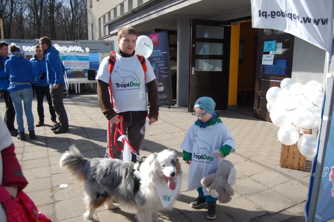 Niebieski dogtrekking uczniowie07