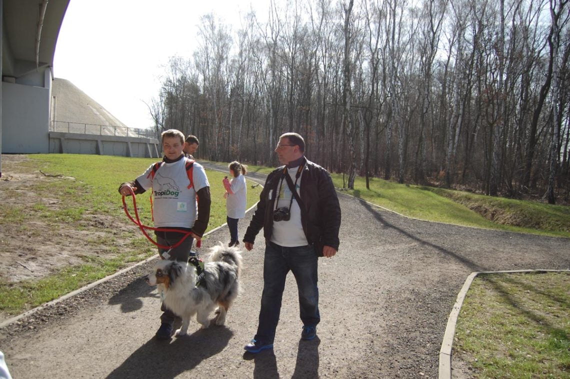 Niebieski dogtrekking uczniowie37