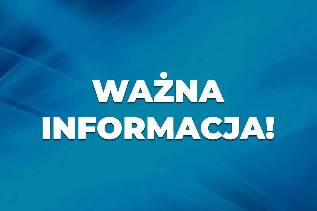 Ważna informacja